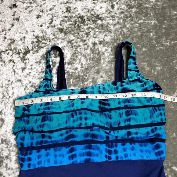 TYR Blue One-Piece Swimsuit - Picture 3 of 6